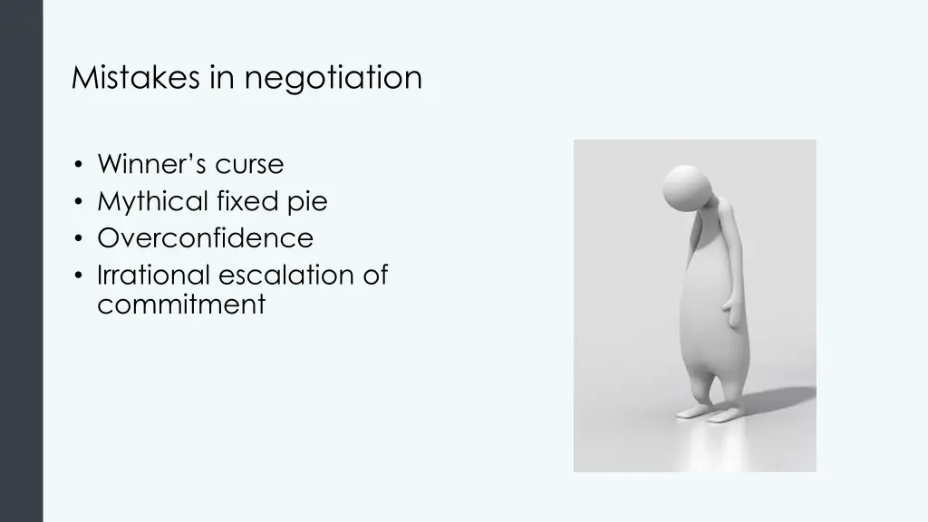 mistakes in negotiation