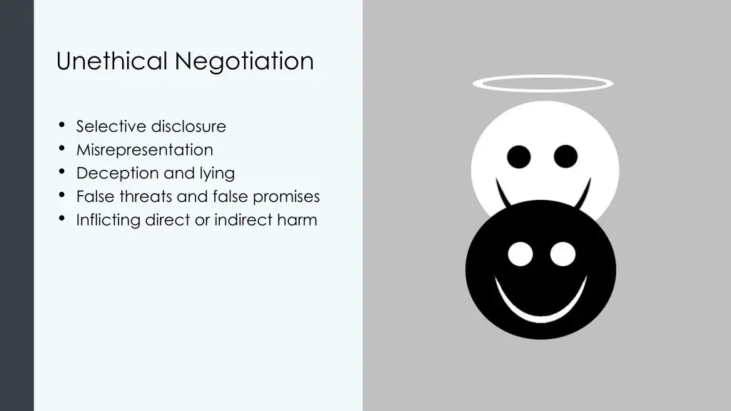 unethical negotiation