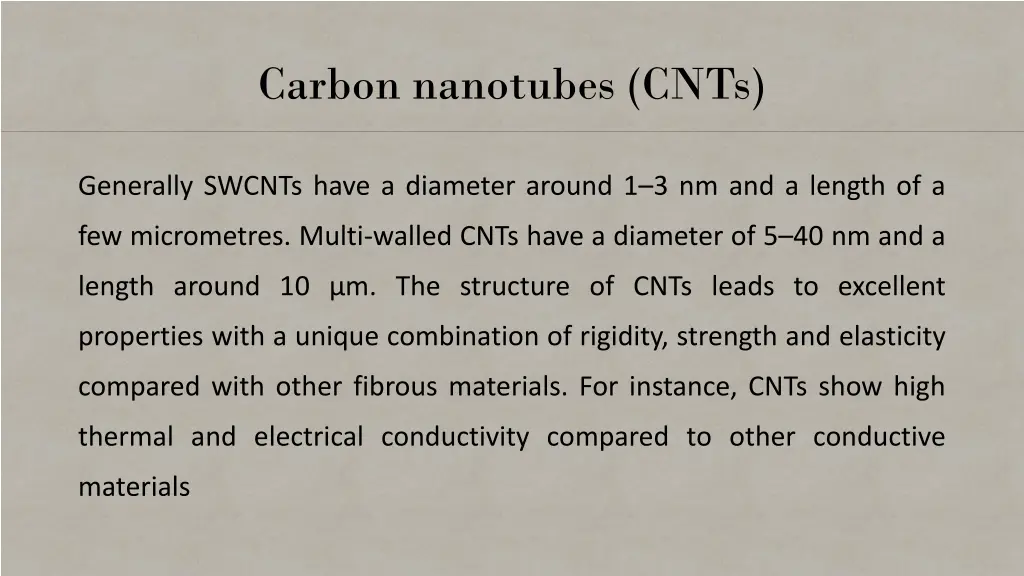 carbon nanotubes cnts 1