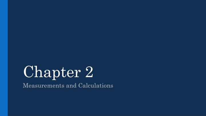 chapter 2 measurements and calculations