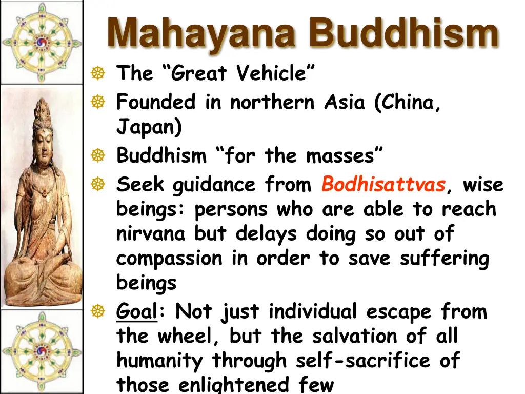 mahayana buddhism the great vehicle founded