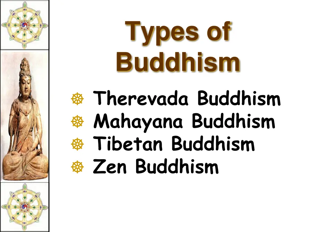 types of buddhism therevada buddhism mahayana