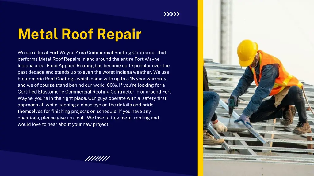 metal roof repair