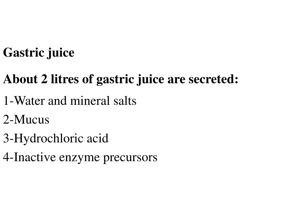 gastric juice