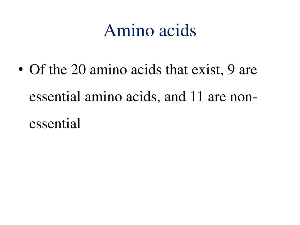 amino acids