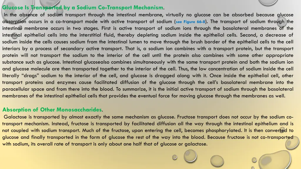 glucose is transported by a sodium co transport