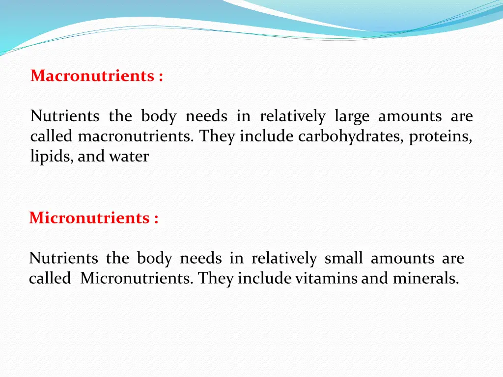 macronutrients