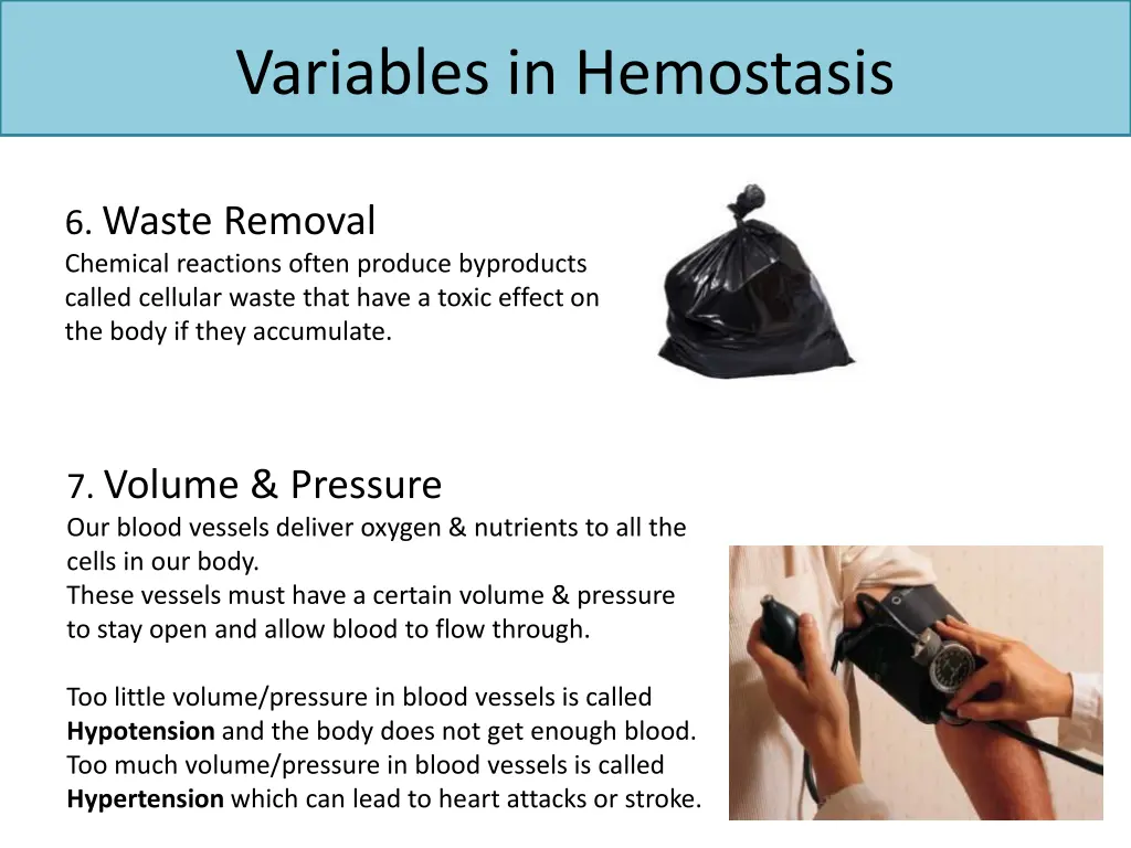 variables in hemostasis 2