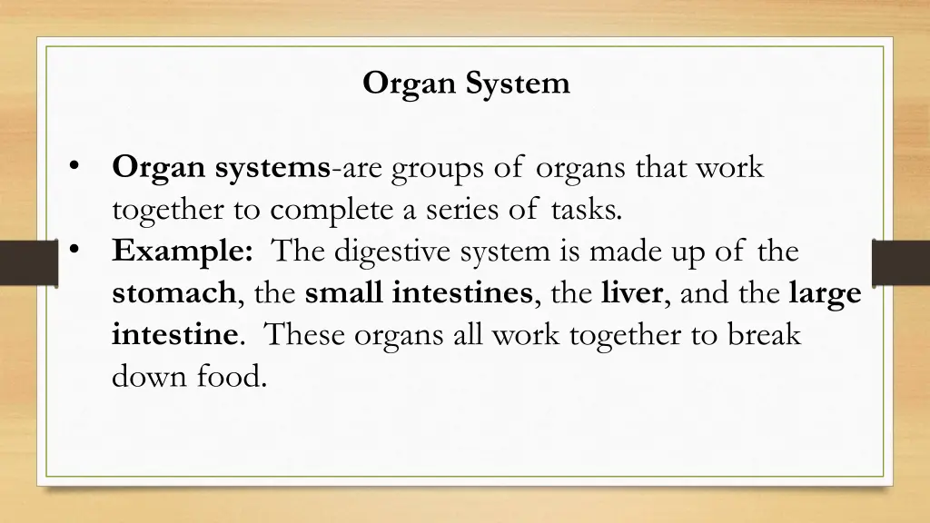 organ system