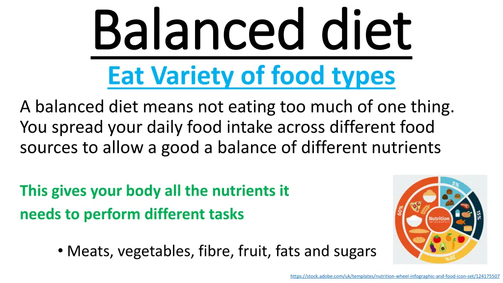 balanced diet balanced diet eat variety of food