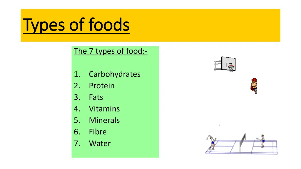 types of foods types of foods