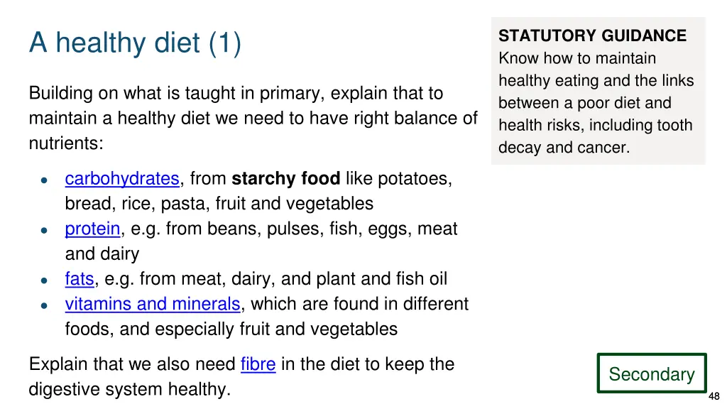 a healthy diet 1 1