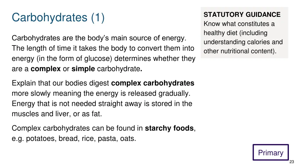 carbohydrates 1