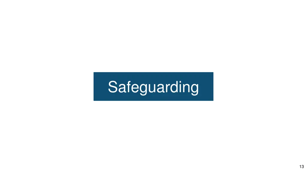 safeguarding