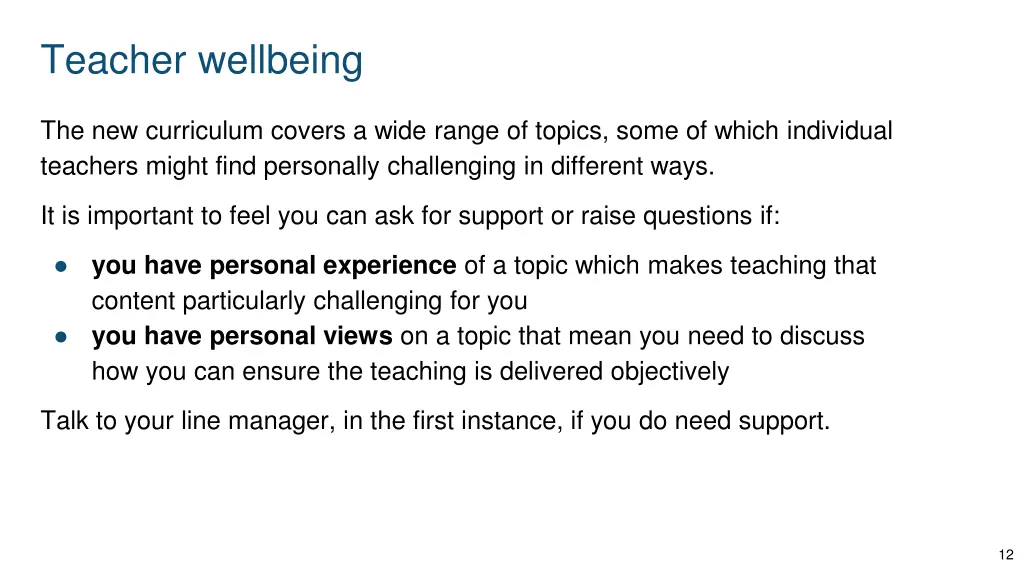 teacher wellbeing