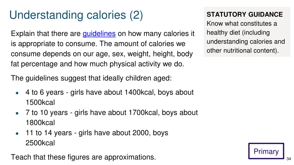 understanding calories 2