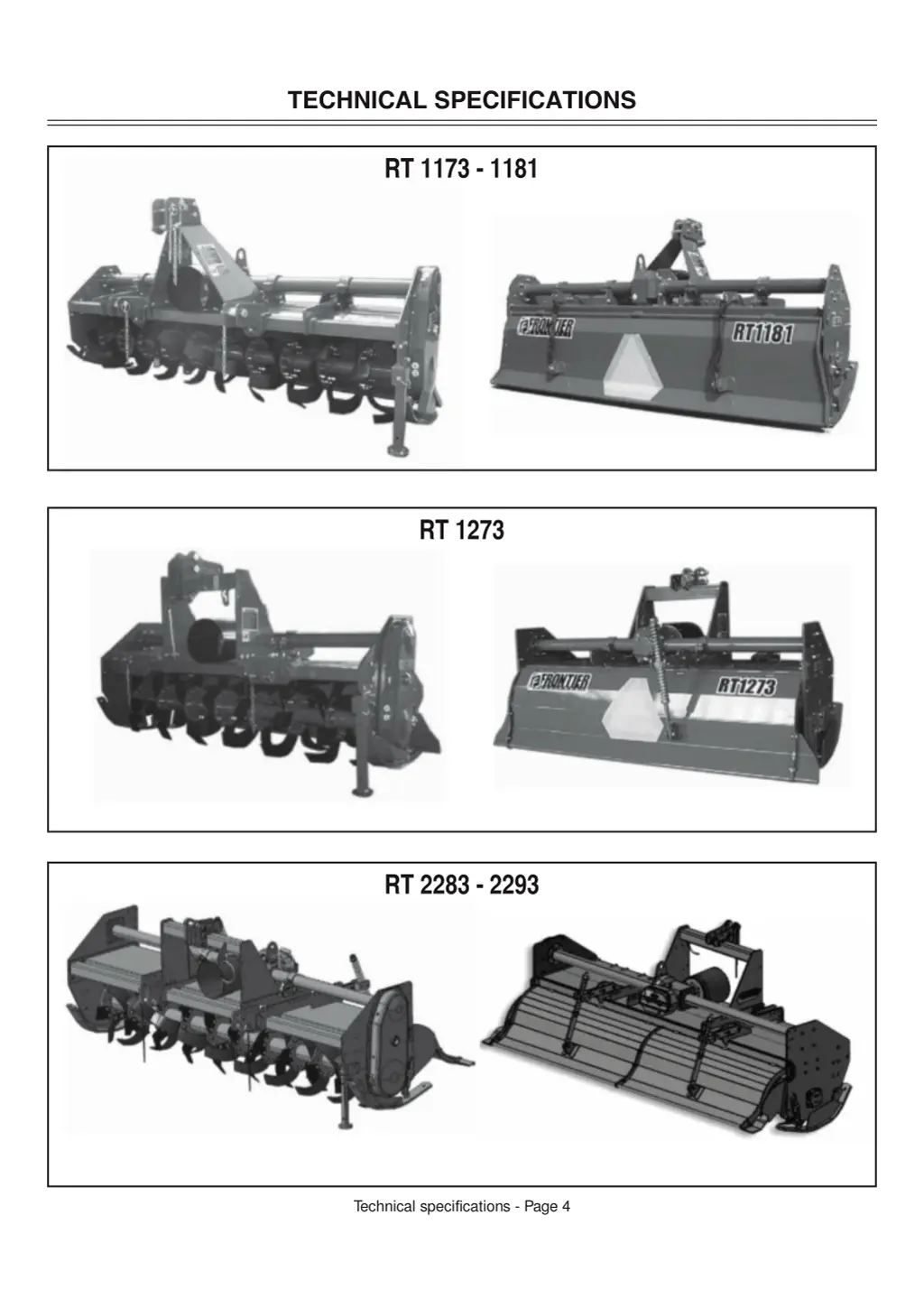 technical specifications