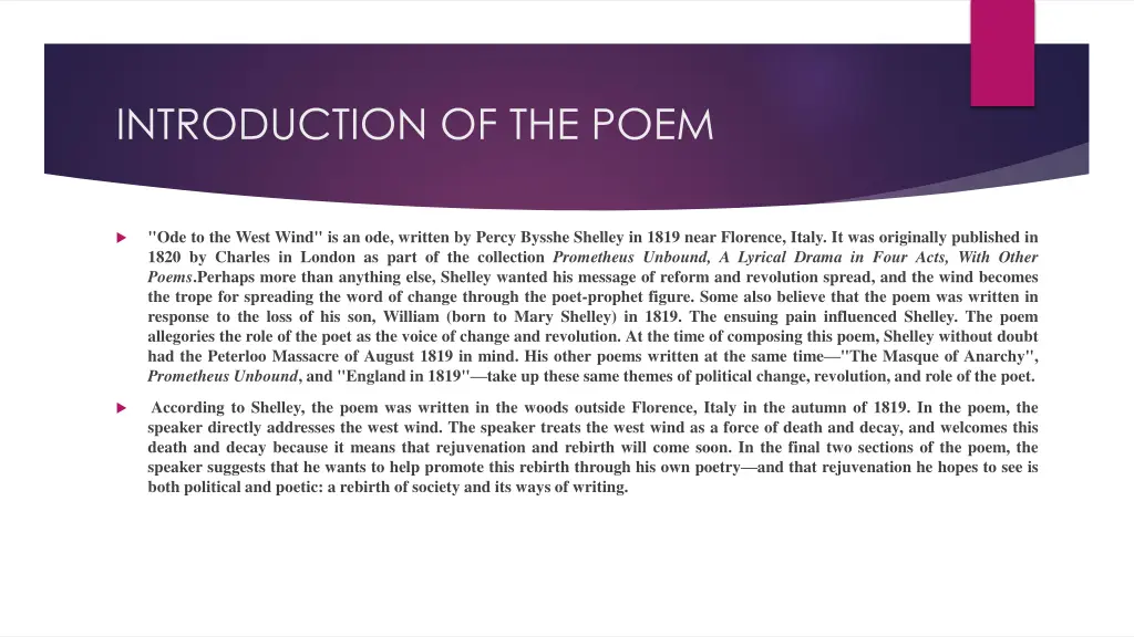 introduction of the poem