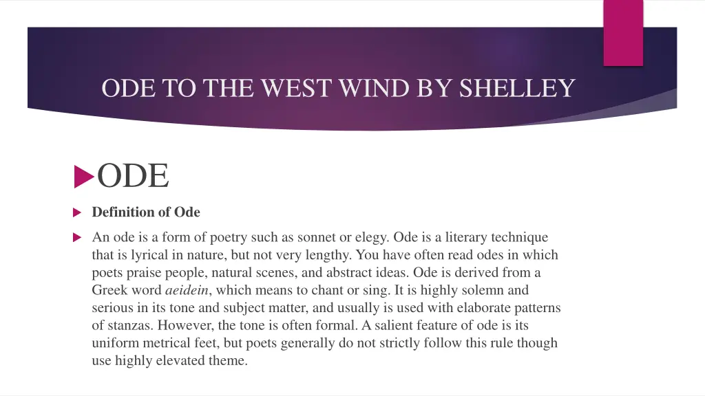 ode to the west wind by shelley