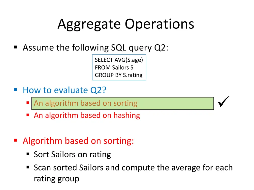 aggregate operations 1