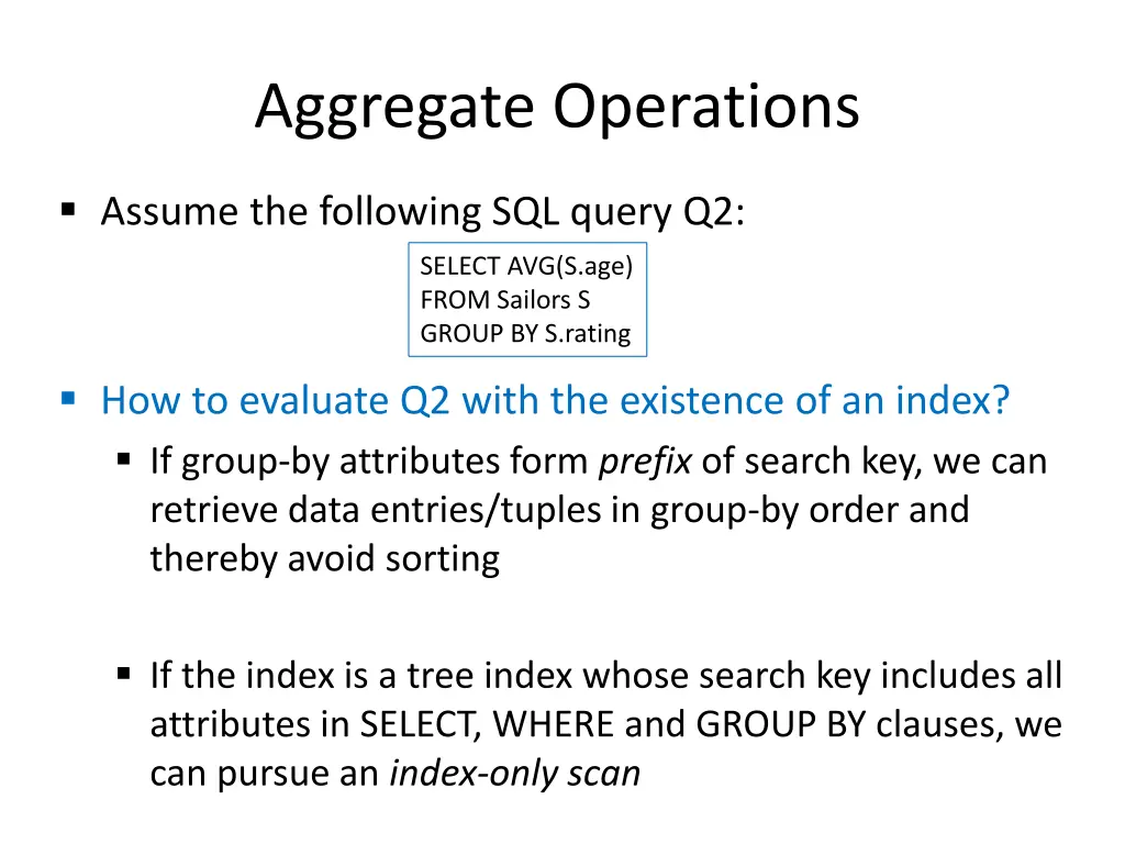 aggregate operations 3