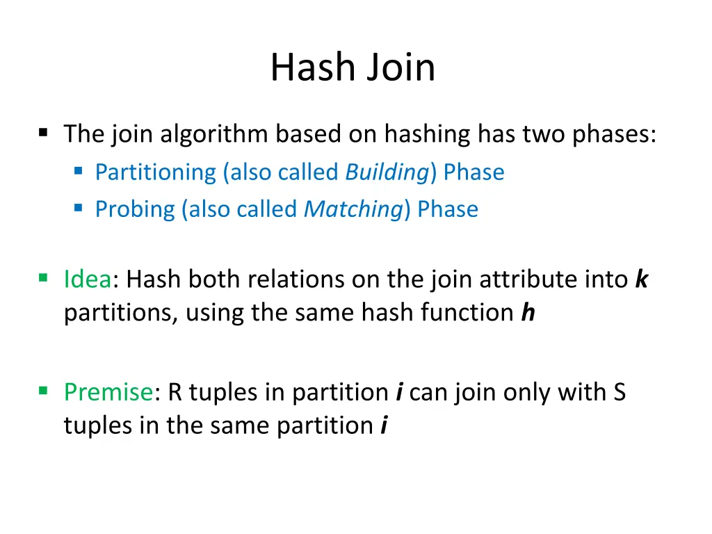 hash join