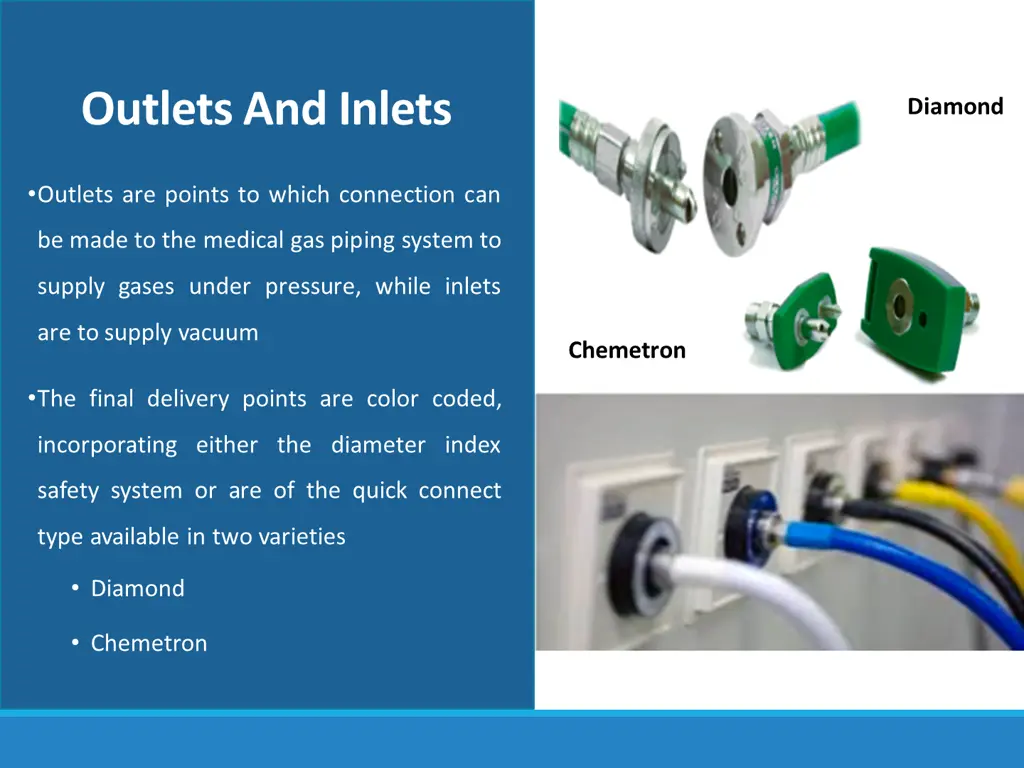 outlets and inlets