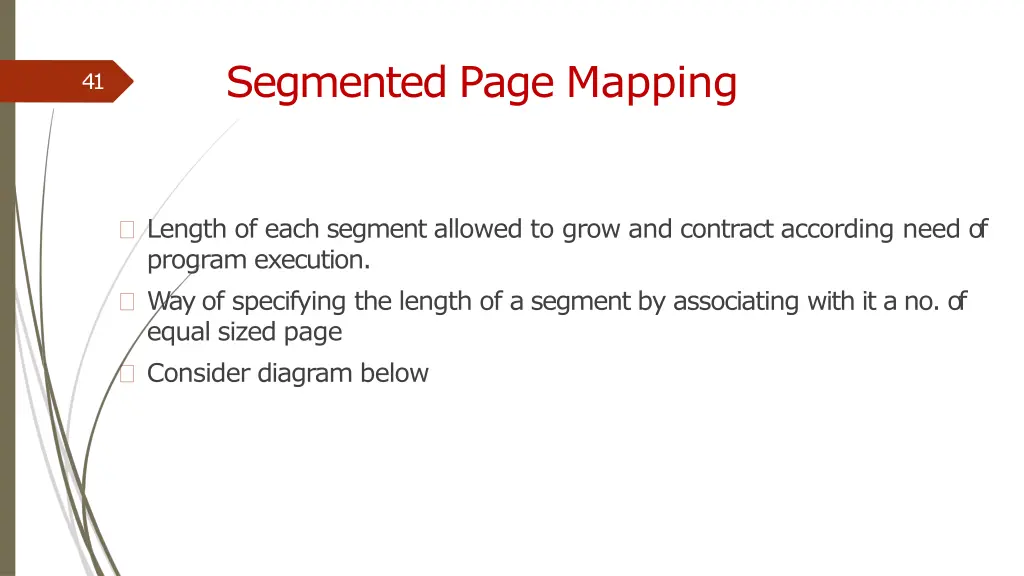 segmented page mapping