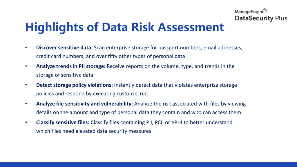 highlights of data risk assessment 1