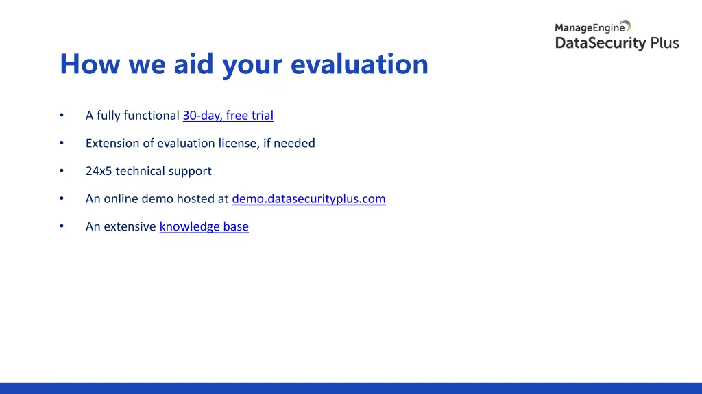 how we aid your evaluation