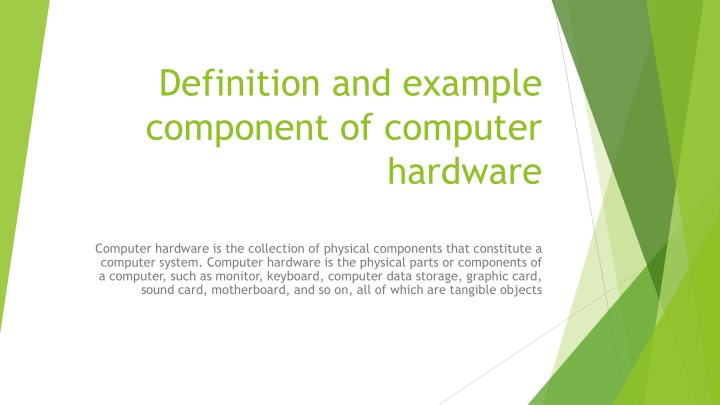 definition and example component of computer