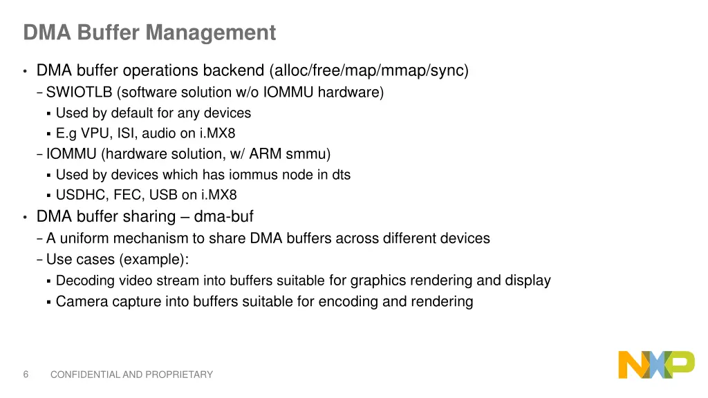 dma buffer management