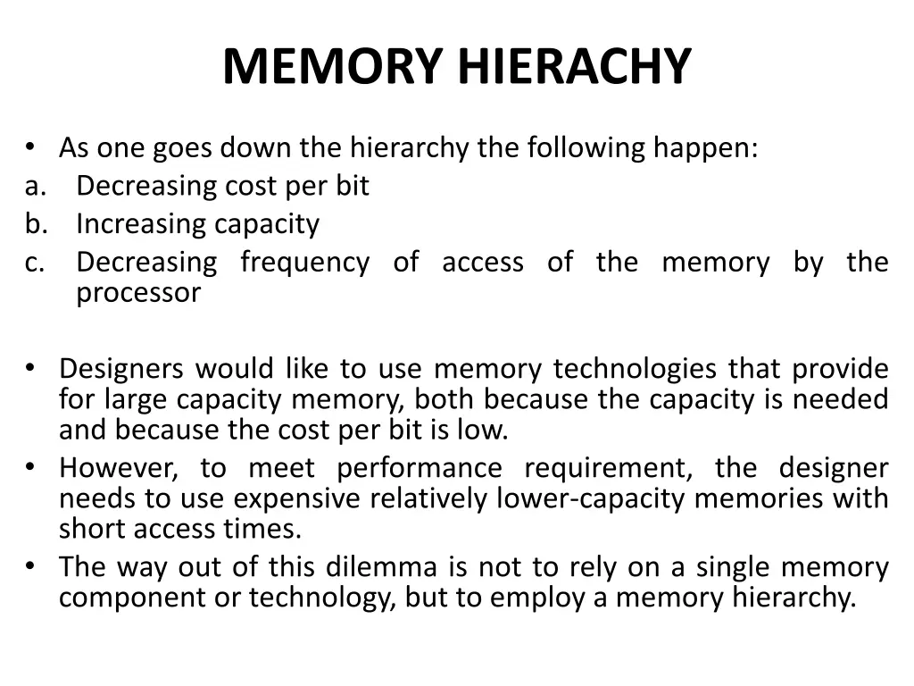 memory hierachy 3