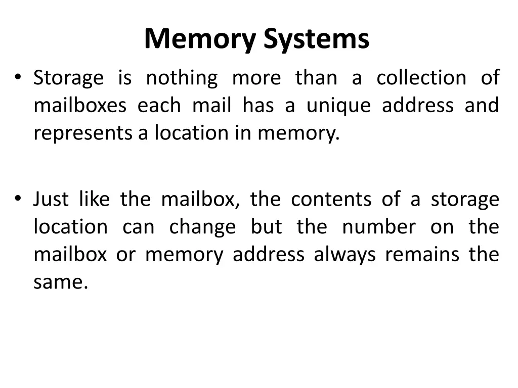 memory systems 5