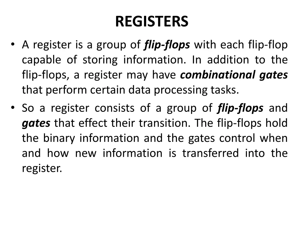 registers