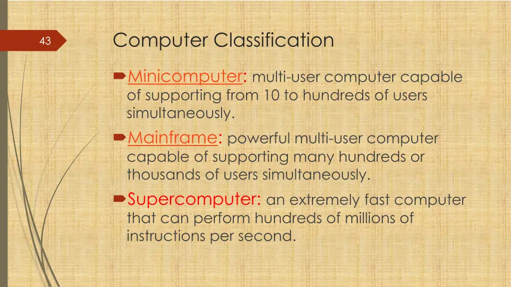 computer classification 2