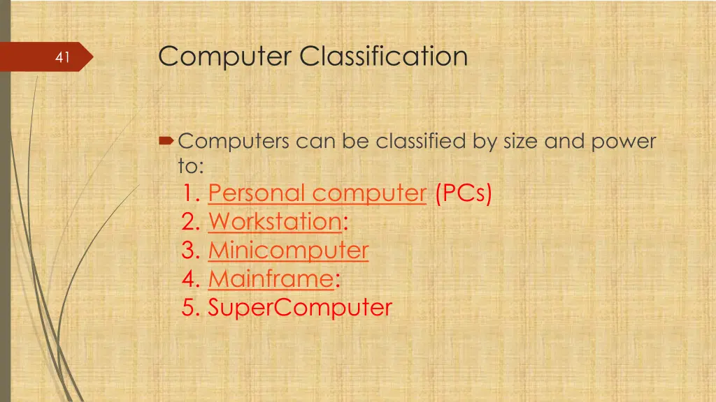 computer classification