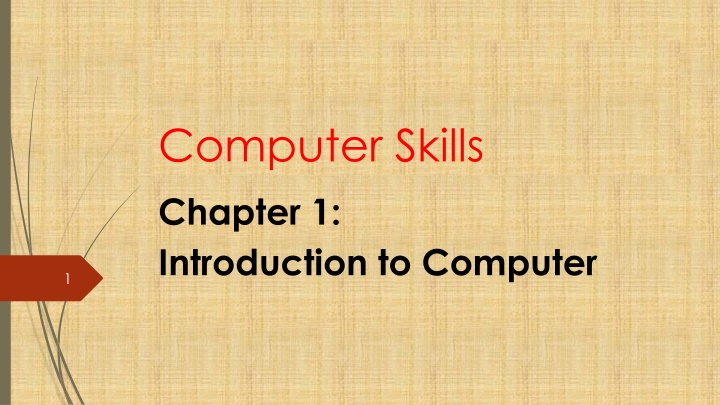 computer skills chapter 1 introduction to computer