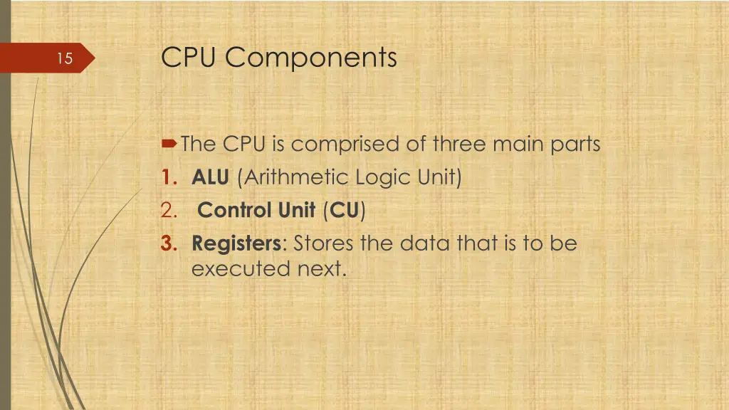 cpu components