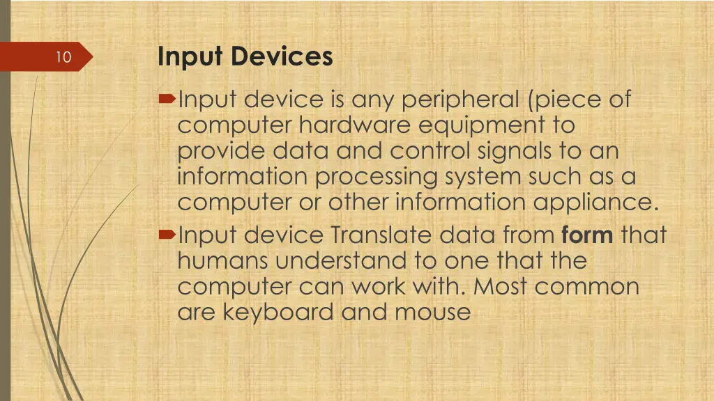 input devices