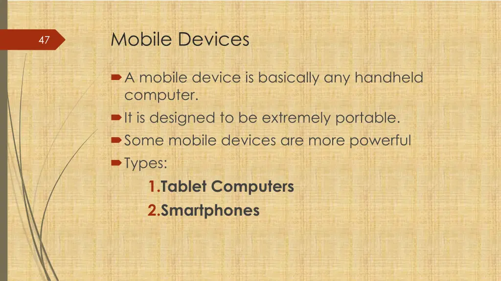 mobile devices