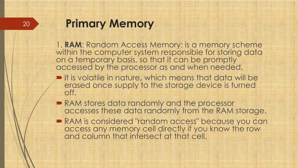 primary memory 1