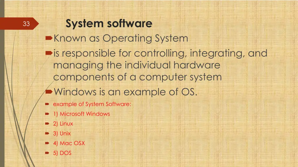 system software known as operating system