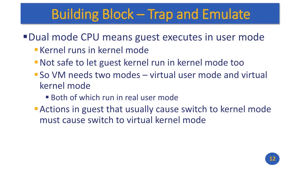 building block building block trap and emulate