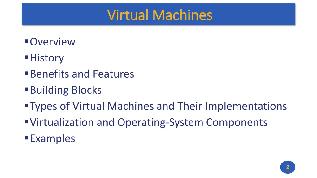 virtual machines virtual machines