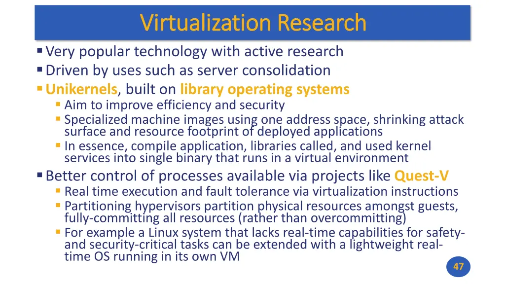 virtualization research virtualization research