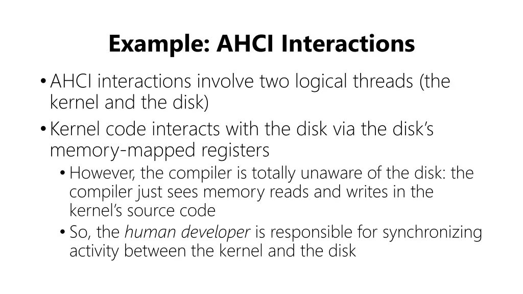 example ahci interactions ahci interactions