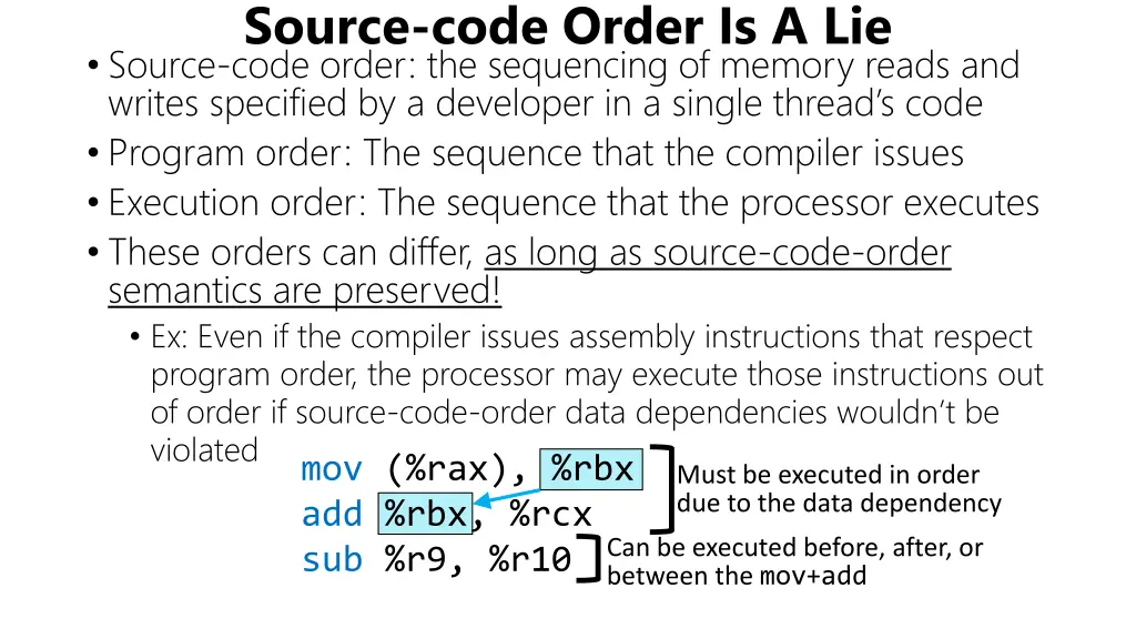 source code order is a lie source code order 2