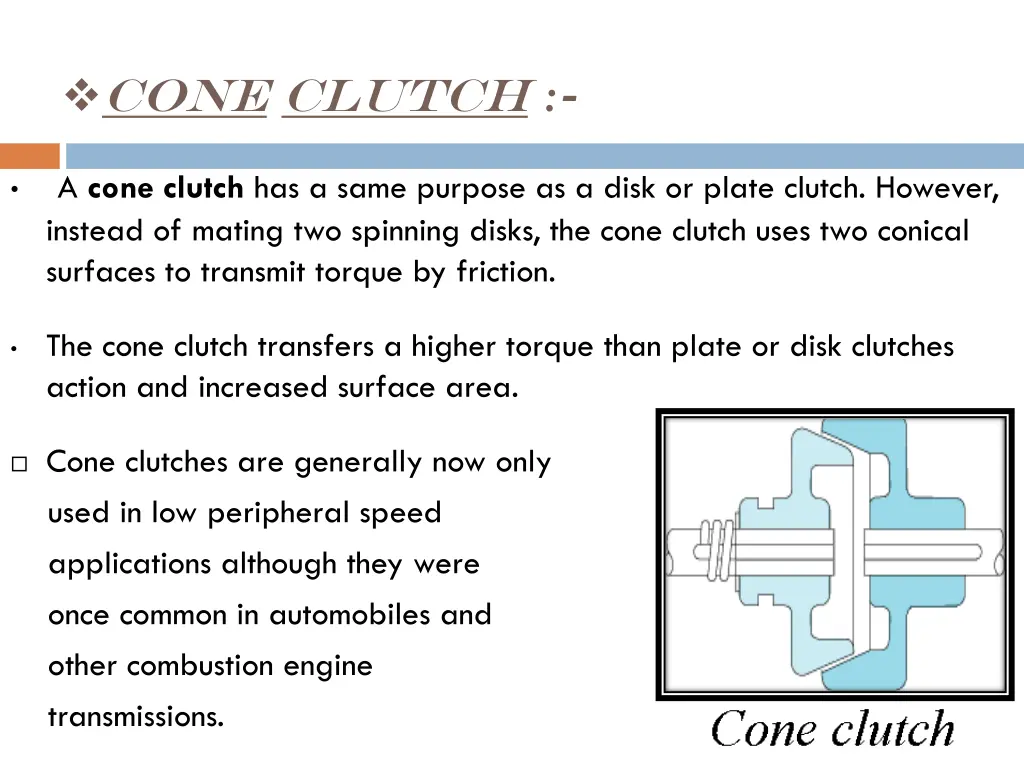 cone clutch