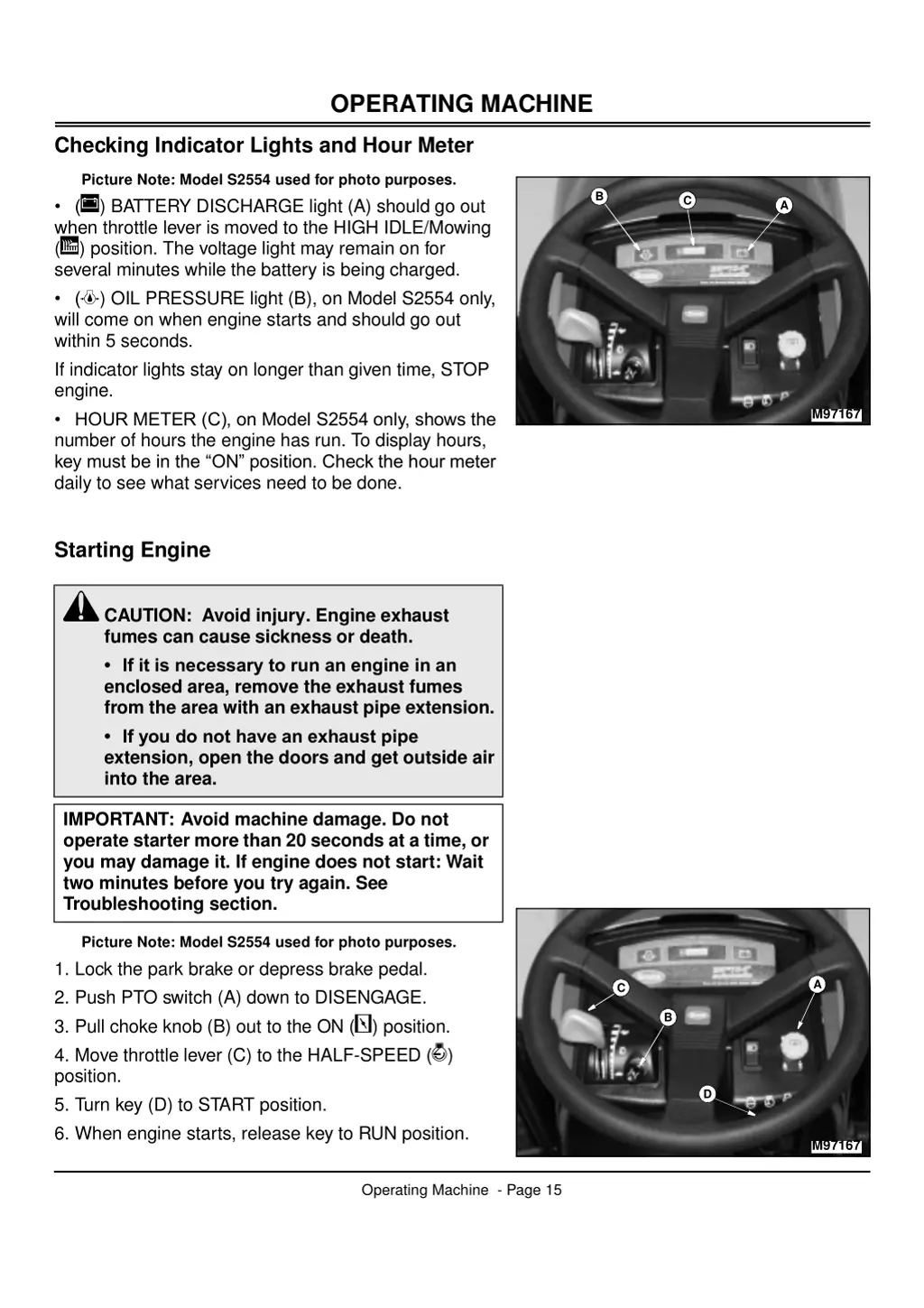 operating machine 5